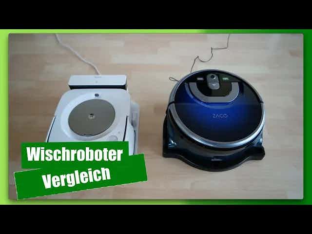 Saug Wisch Roboter Test -  Roomba vs. ZACO - Wischroboter Vergleich