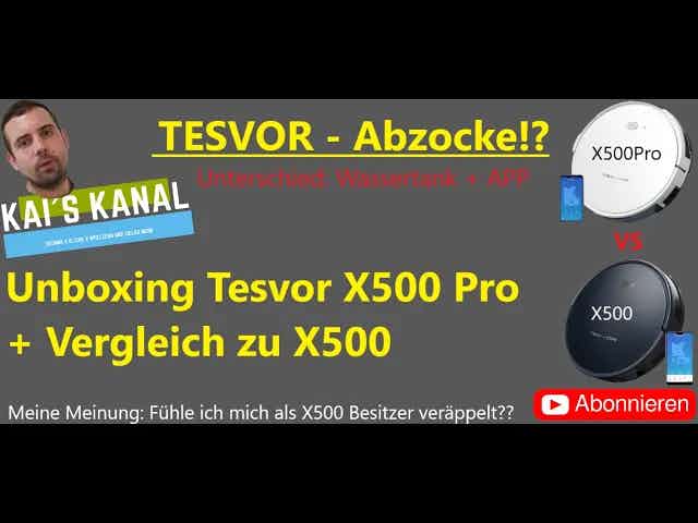 TESVOR X500 Pro Unboxing Deutsch | Gleicher Wasserbehälter wie X500 - Trotzdem mehr Funktionen!
